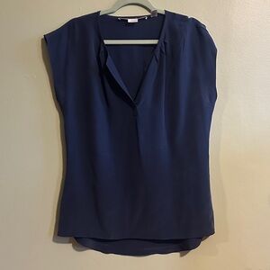Max Studio Silk Blue Blouse